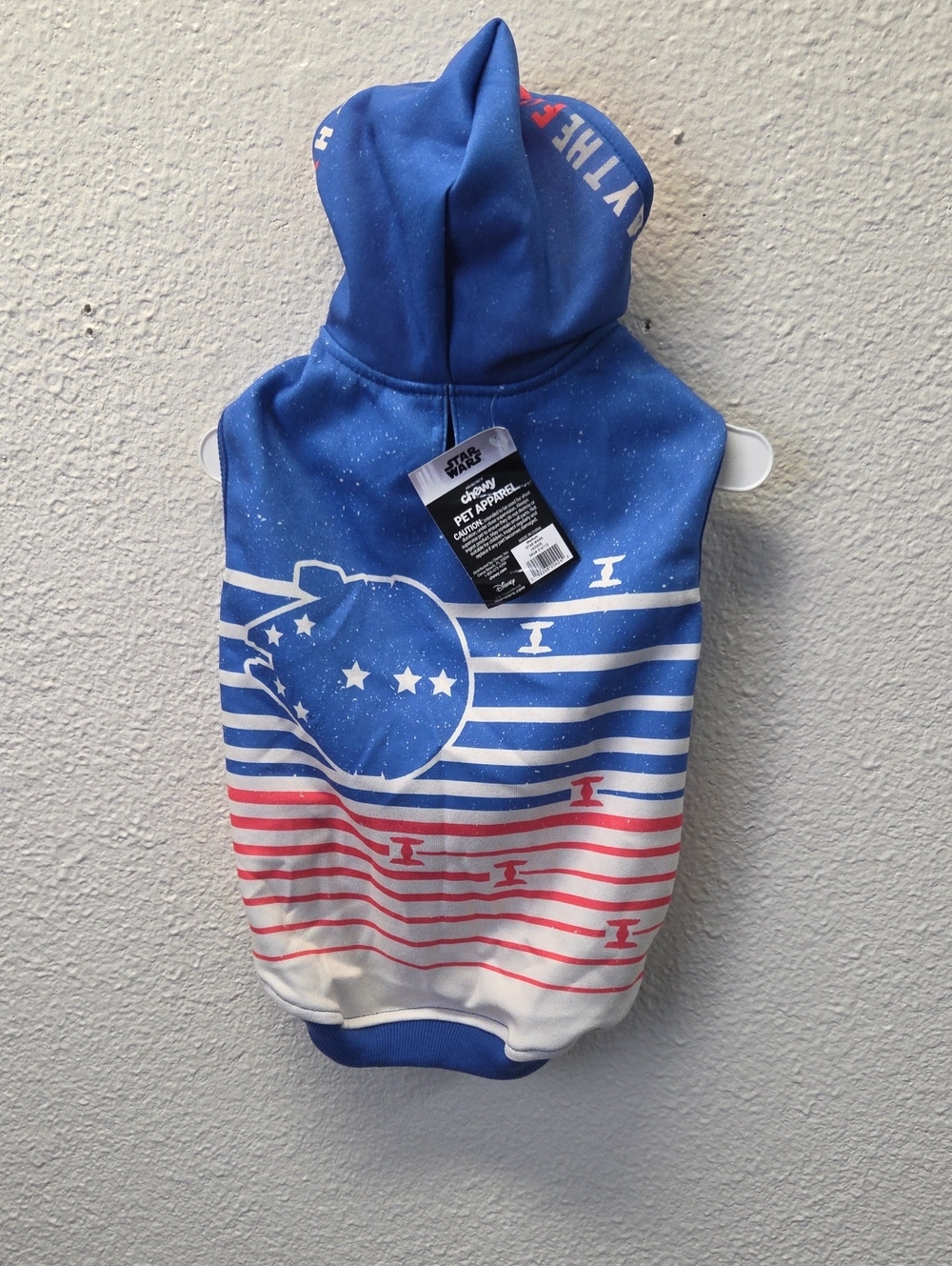 Star Wars Blue, Red & White Pet Hoodie